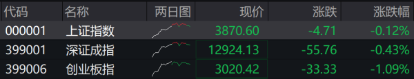 鼎合网配资 收盘丨创业板指震荡跌超1%, 存储芯片概念股逆势爆发